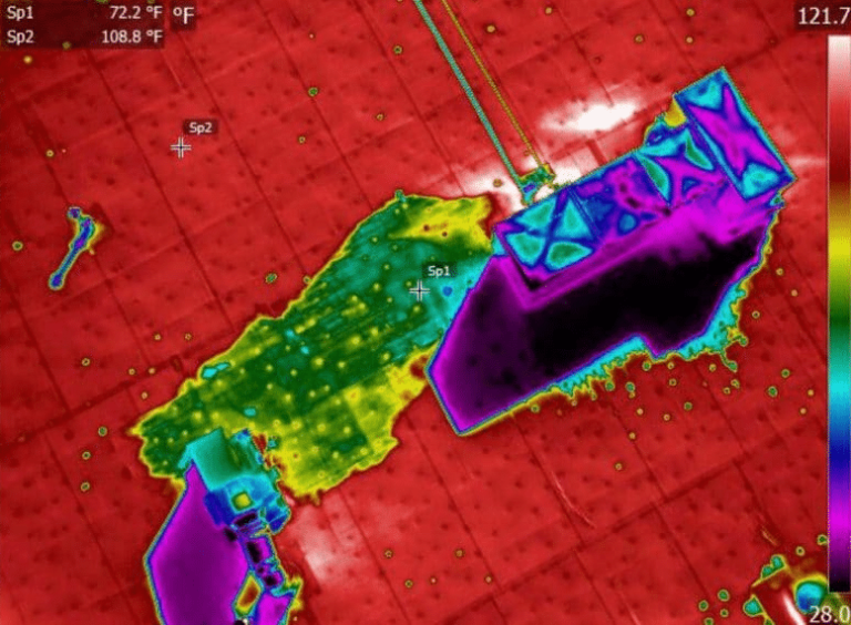 infrared drone roof inspection
